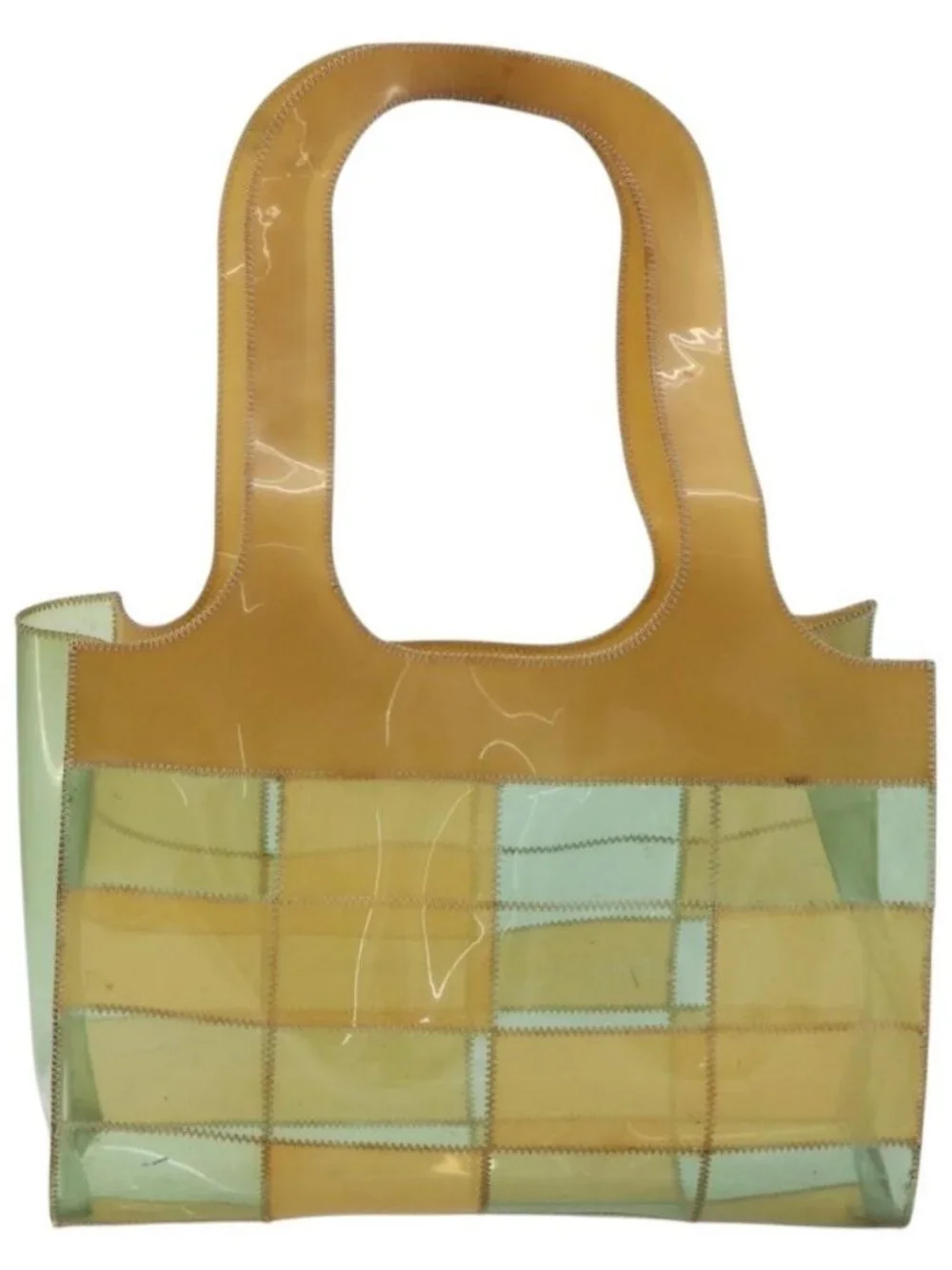 CHANEL Tote Bag Vinyl Clear CC Auth 181737
